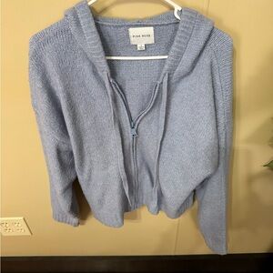 Pink Rose Women's Light Blue Cardigan